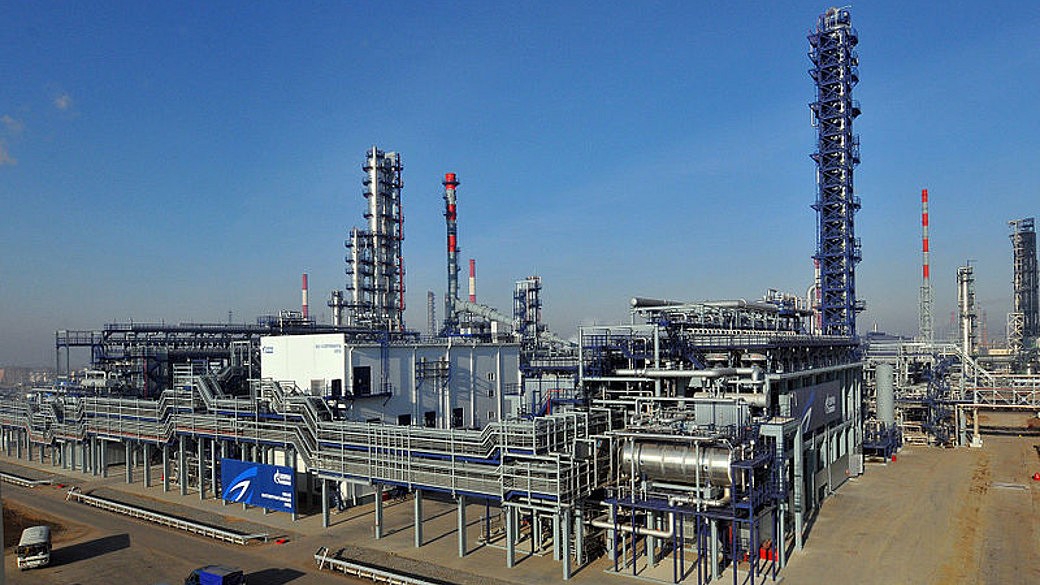 Gazprom Raffinerie in Omsk.